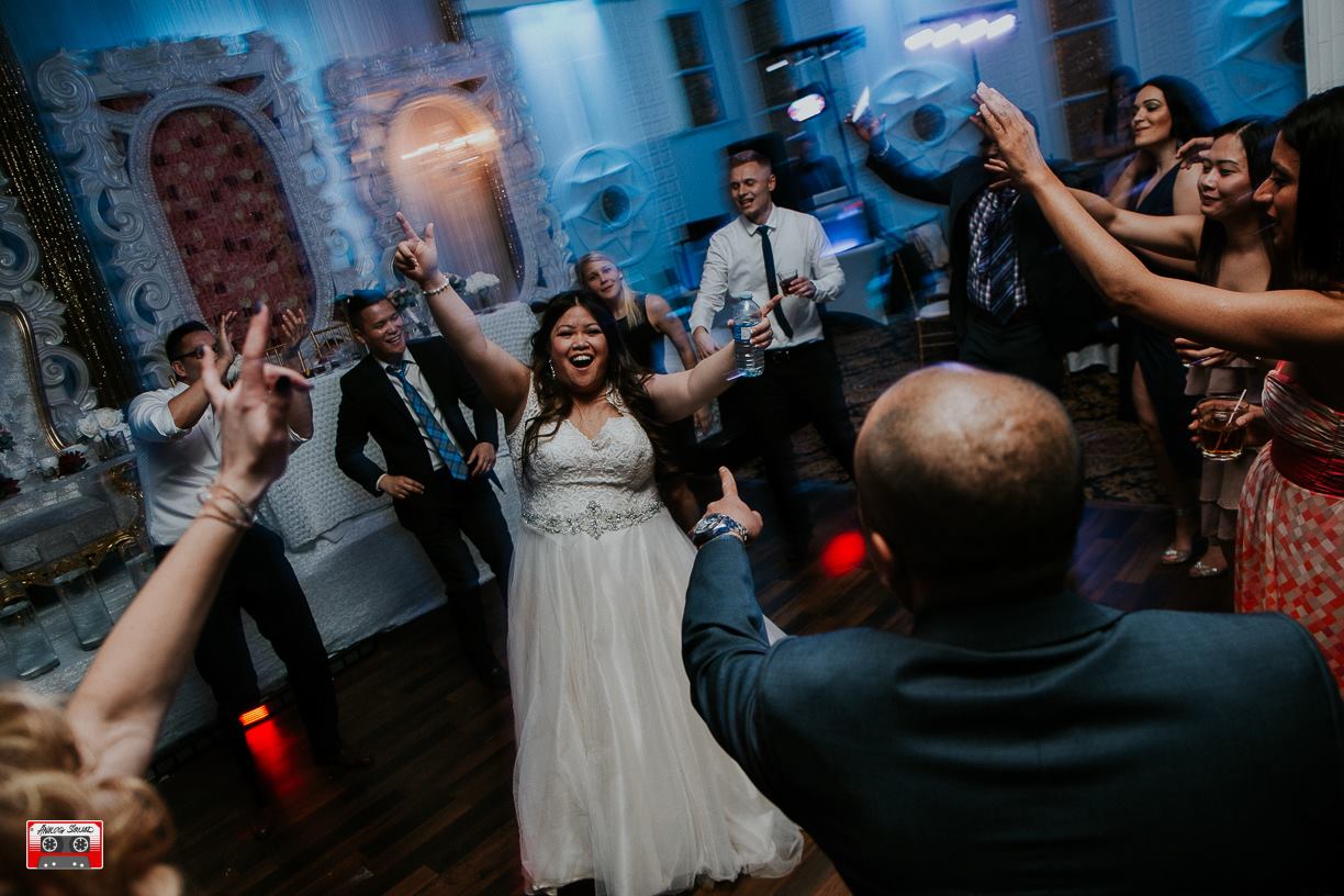 Analog Squad providing wedding DJ services at the Empire Banquet Hall in Calgary.